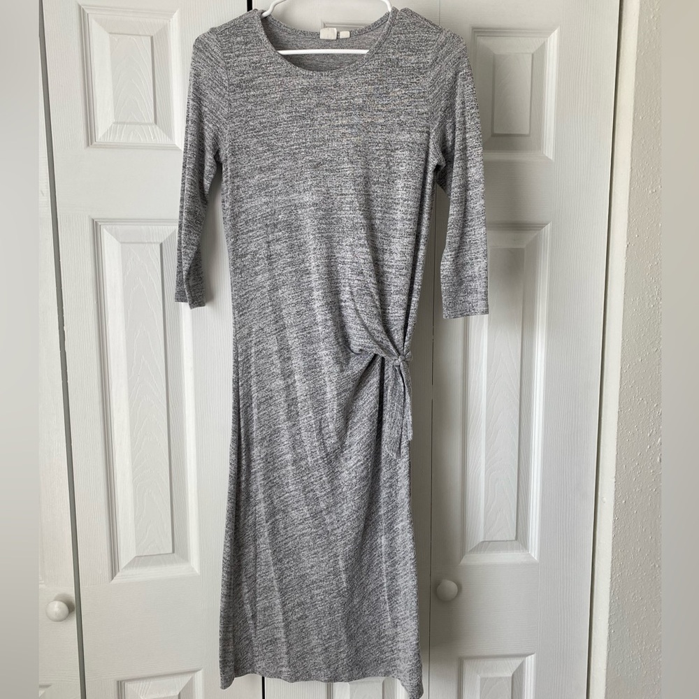 OBO Gap side tie 3/4 sleeve midi dress
